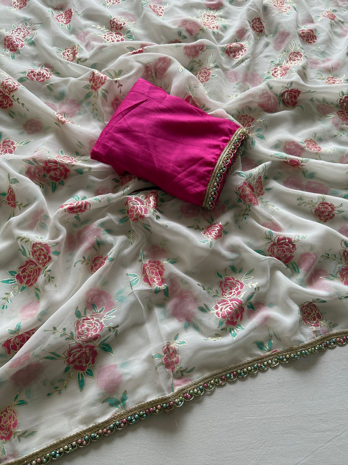 Soft Georgette Fabric Saree