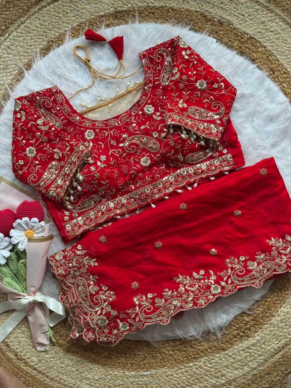 Soft Fandy Satin Saree