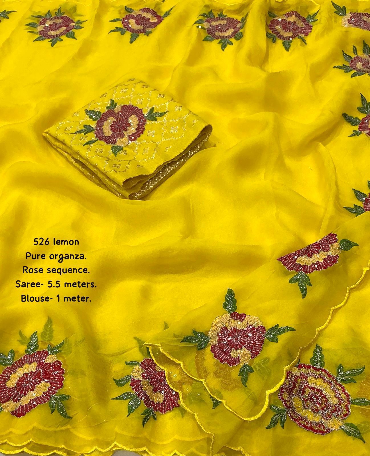 Soft pure organza saree