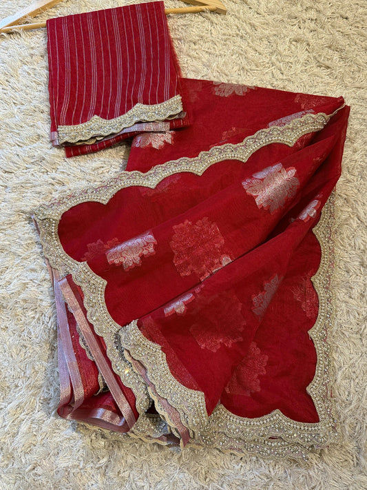 Banarasi Kora Organza Saree