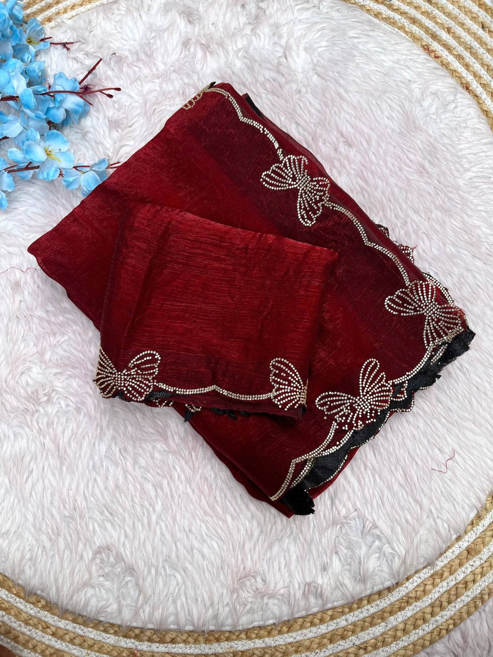Fendi Chiffon Silk Saree