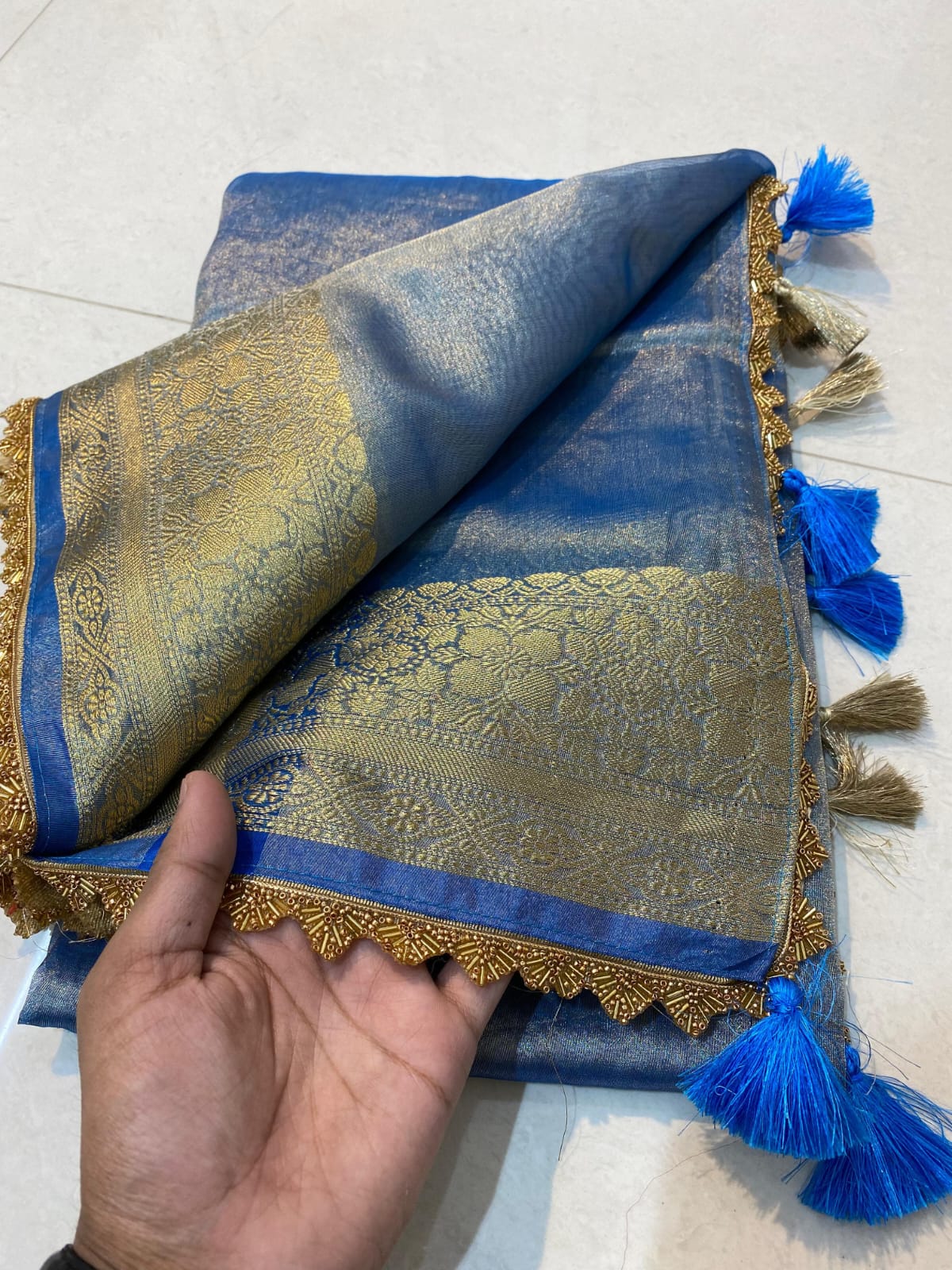 Banarasi Glass Tissue Silk Saree