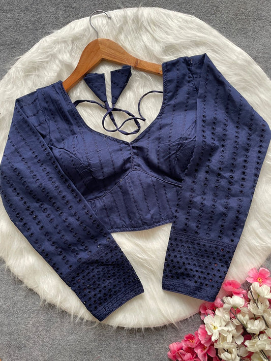 Sabyasachi full sleeve hakoba blouse