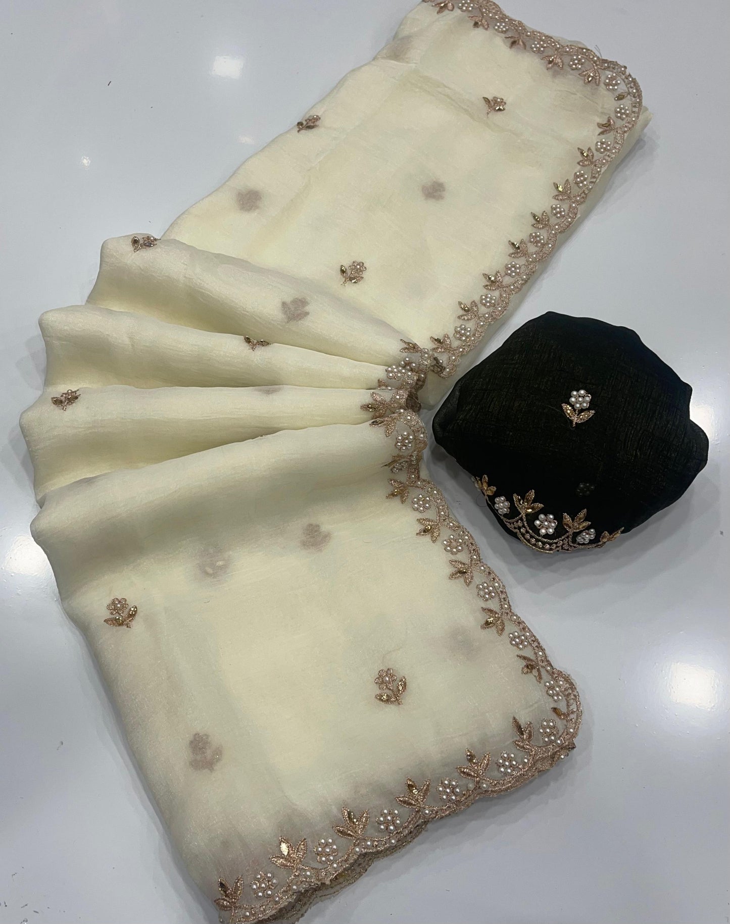 Pure Crunchy Saree