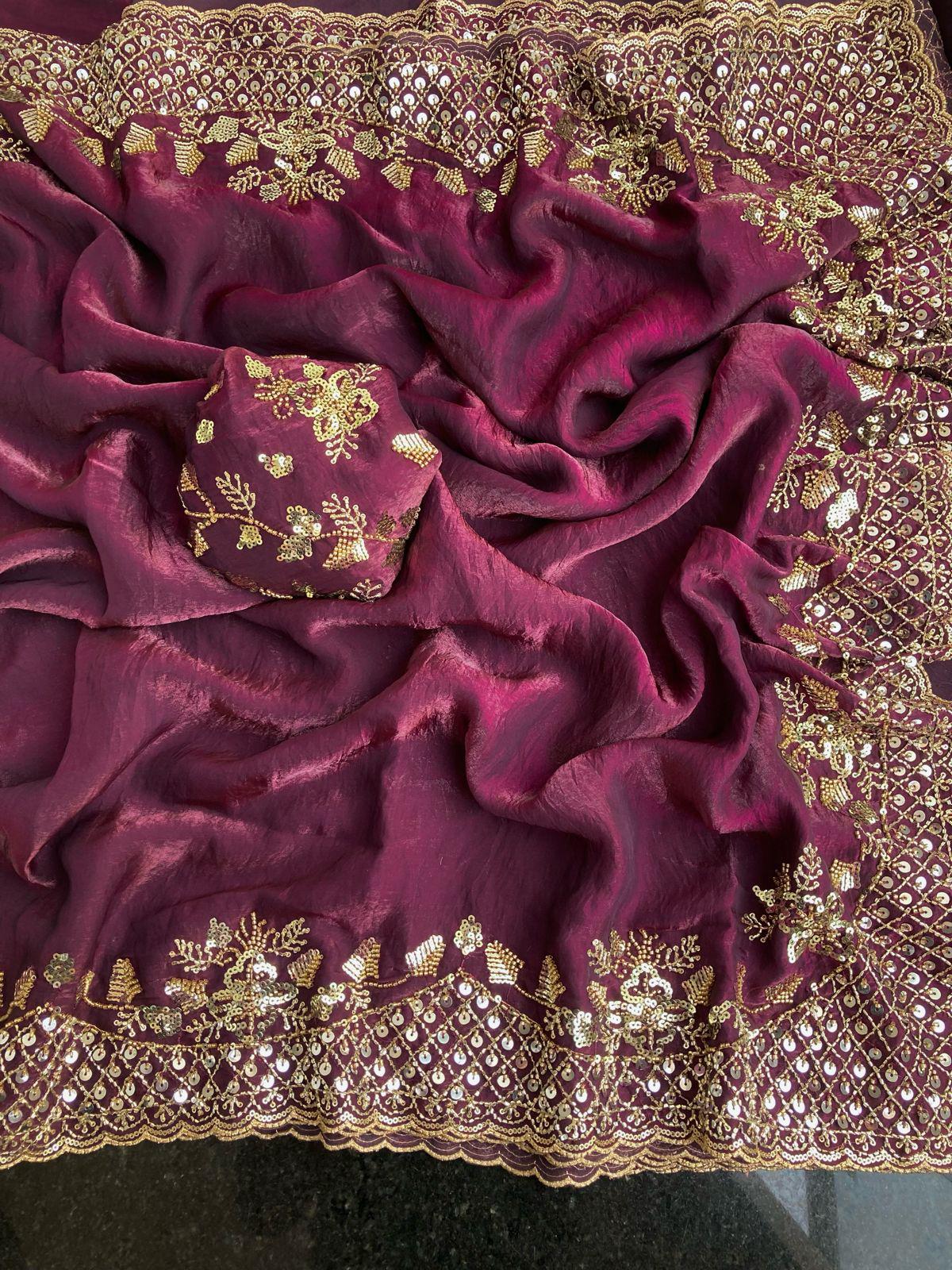 Fandy Jacquard Saree