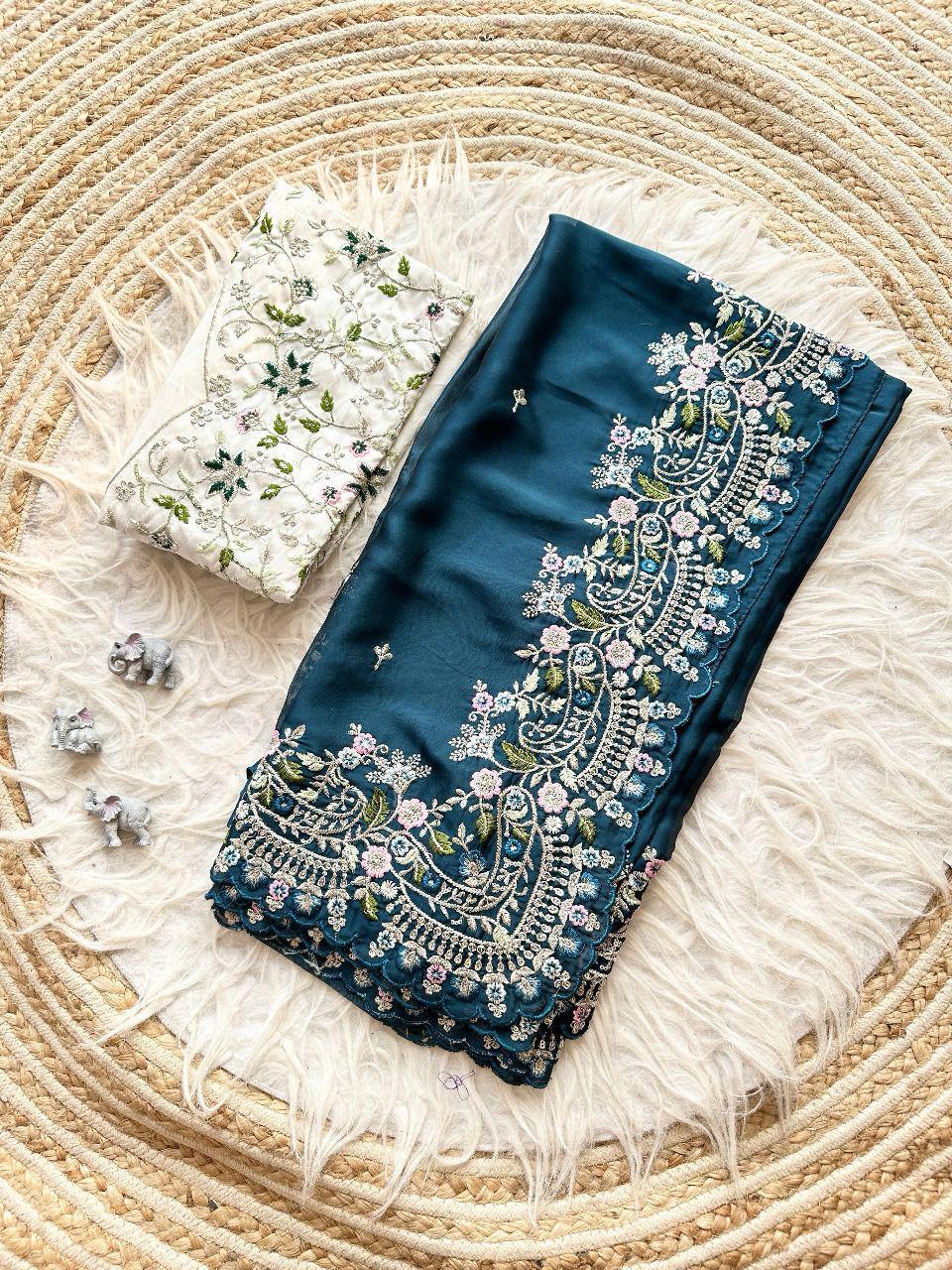 HEAVY SOFT CRUSH SILK SAREE