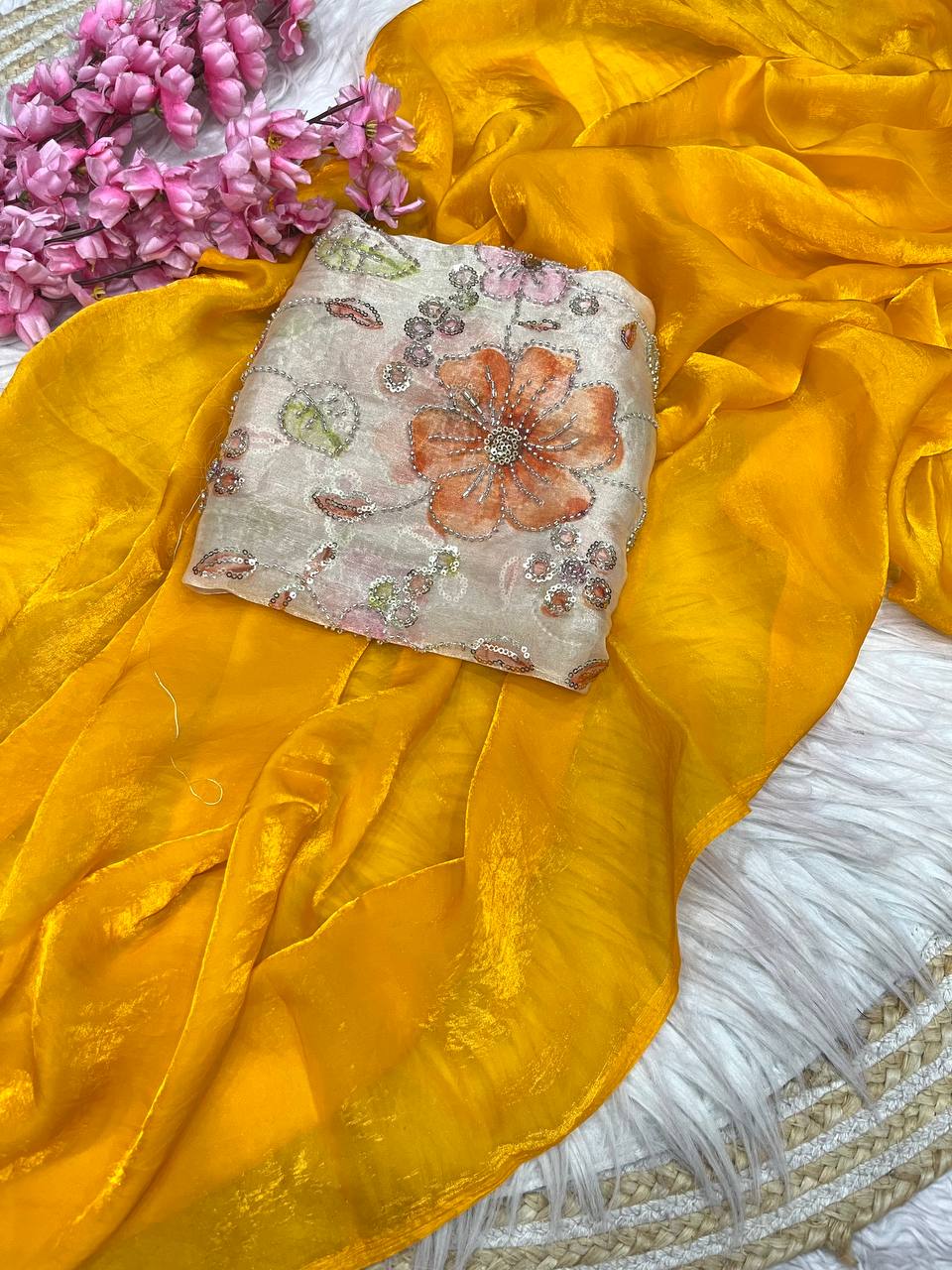 Space Silk Saree
