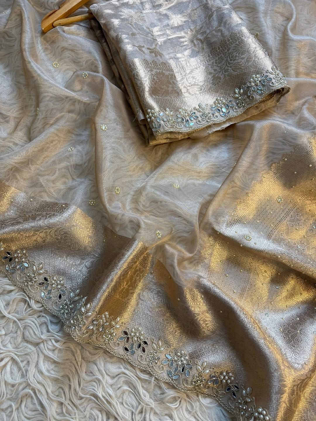 BANARASI SOFT MAHARANI GLASS TISSUE SILK SAREE