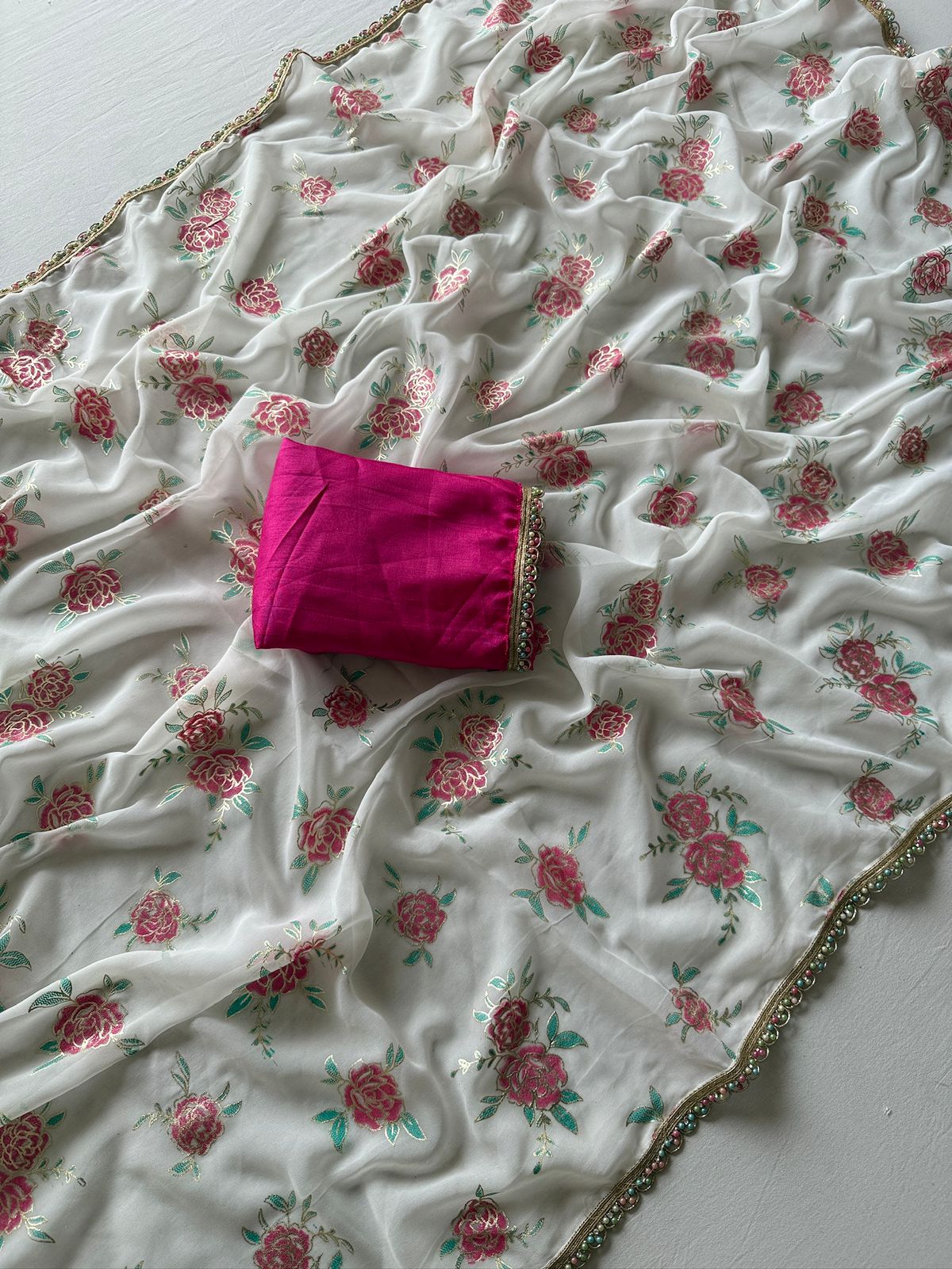 Soft Georgette Fabric Saree