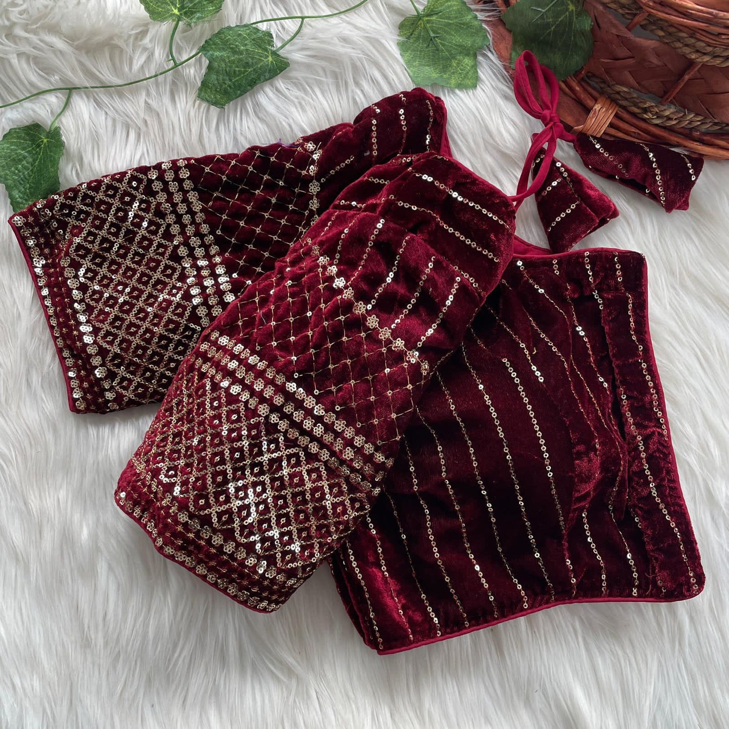 Velvet Bridal Blouse