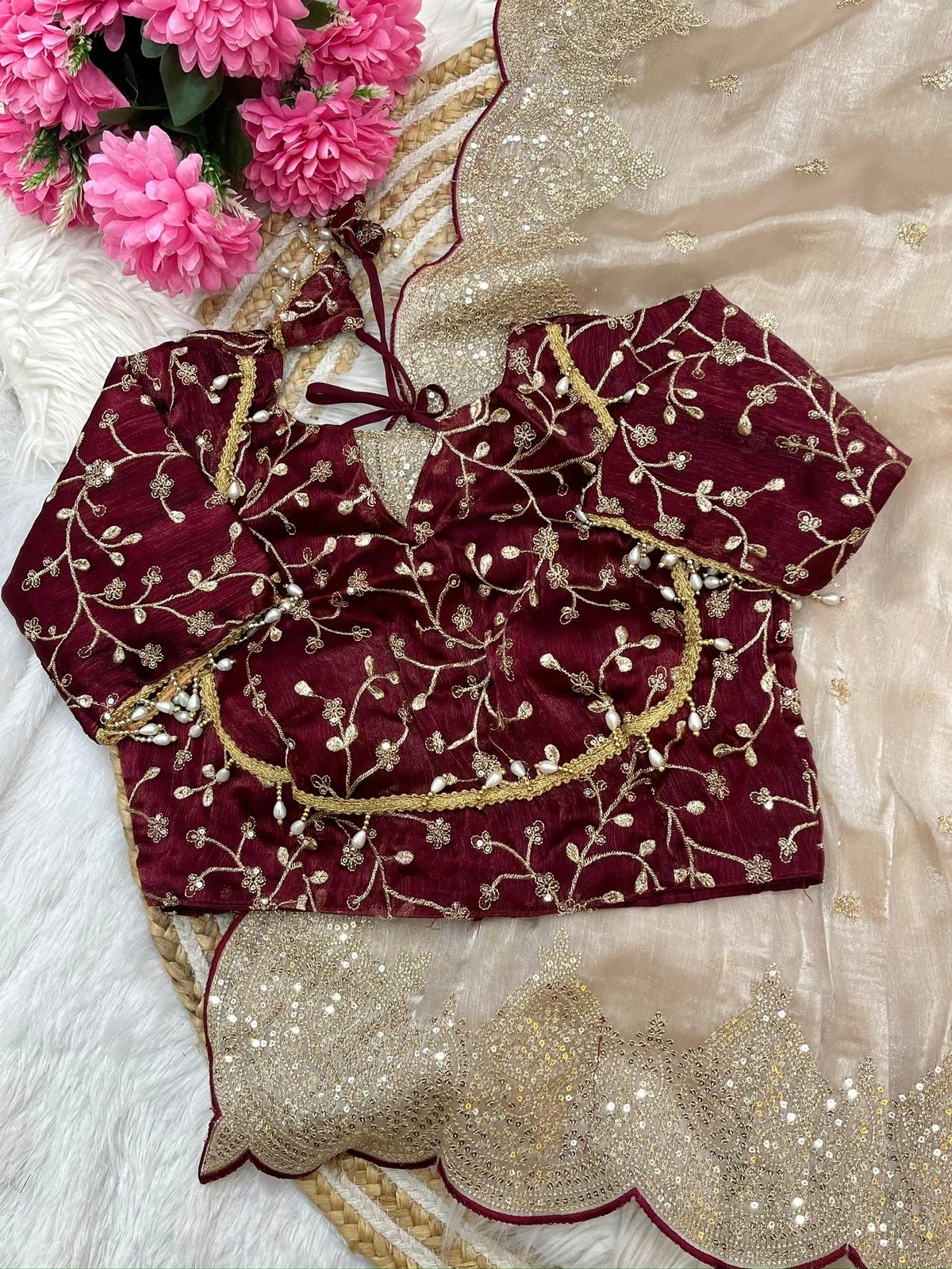 Pure Soft Fendy Chiffon Saree