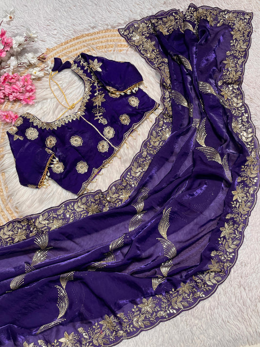 Fendy Sattin Saree