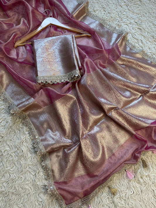 Banarasi Maharani Tissue in Daimond Avtar Saree