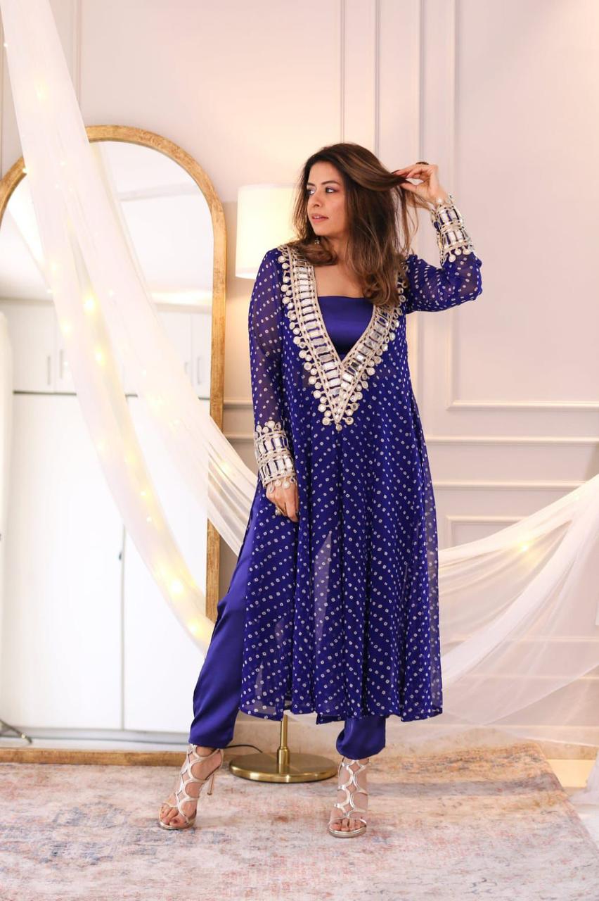 KURTA PANT WITH TUBE BLOUSE