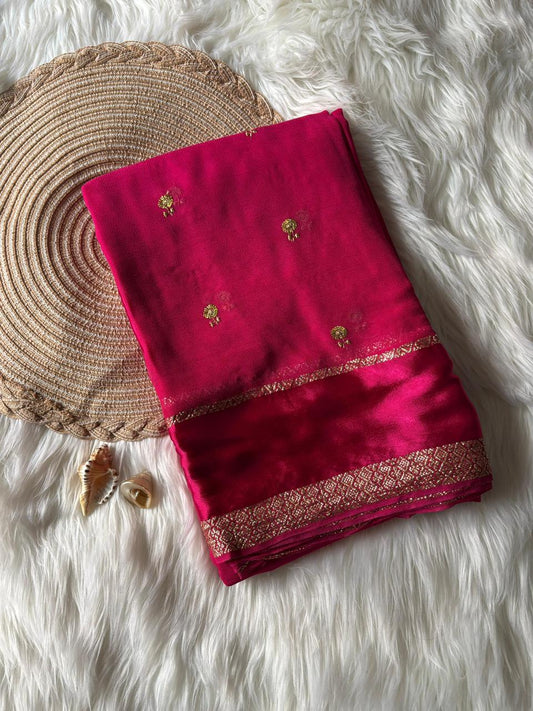 Pure Viscose Georgette Saree