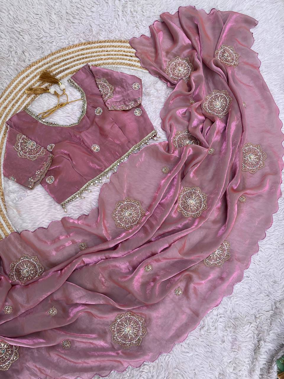 Fendi Satin Saree