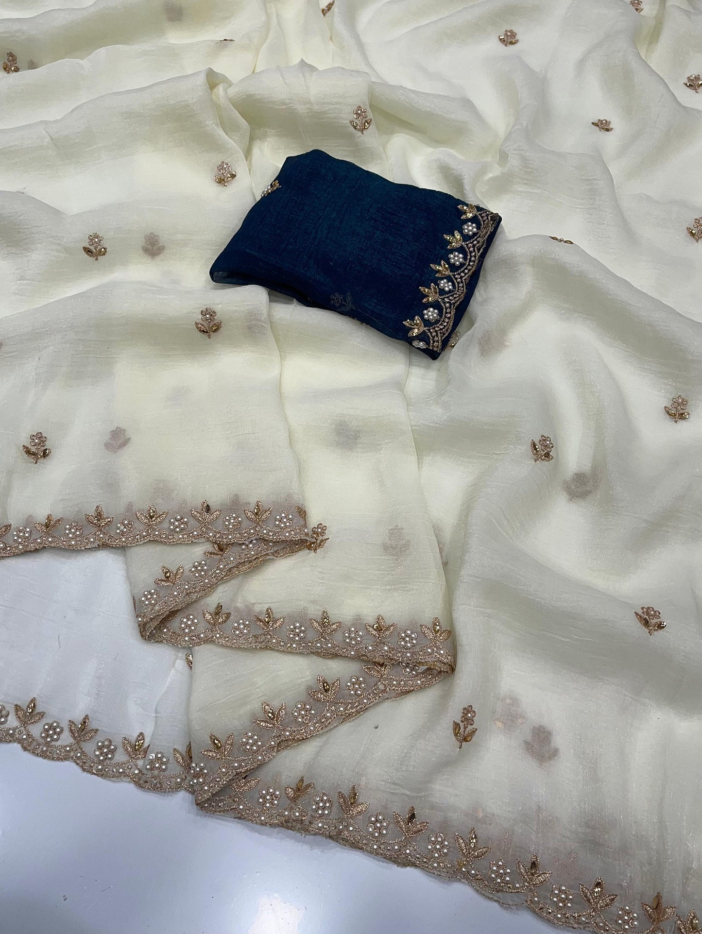 Pure Crunchy Saree