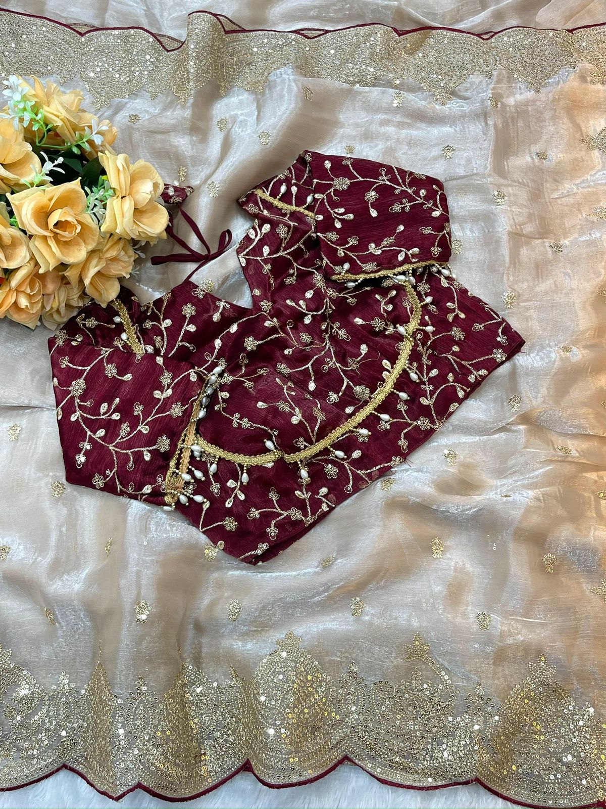Pure Soft Fendy Chiffon Saree