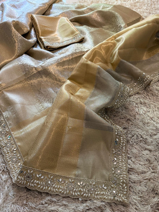 Premium Kanjivaram Tissue Silk Saree