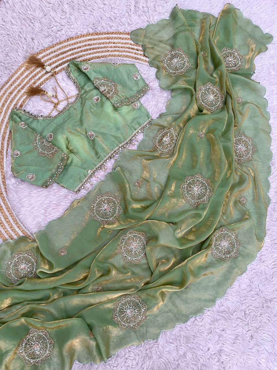 Fendi Satin Saree