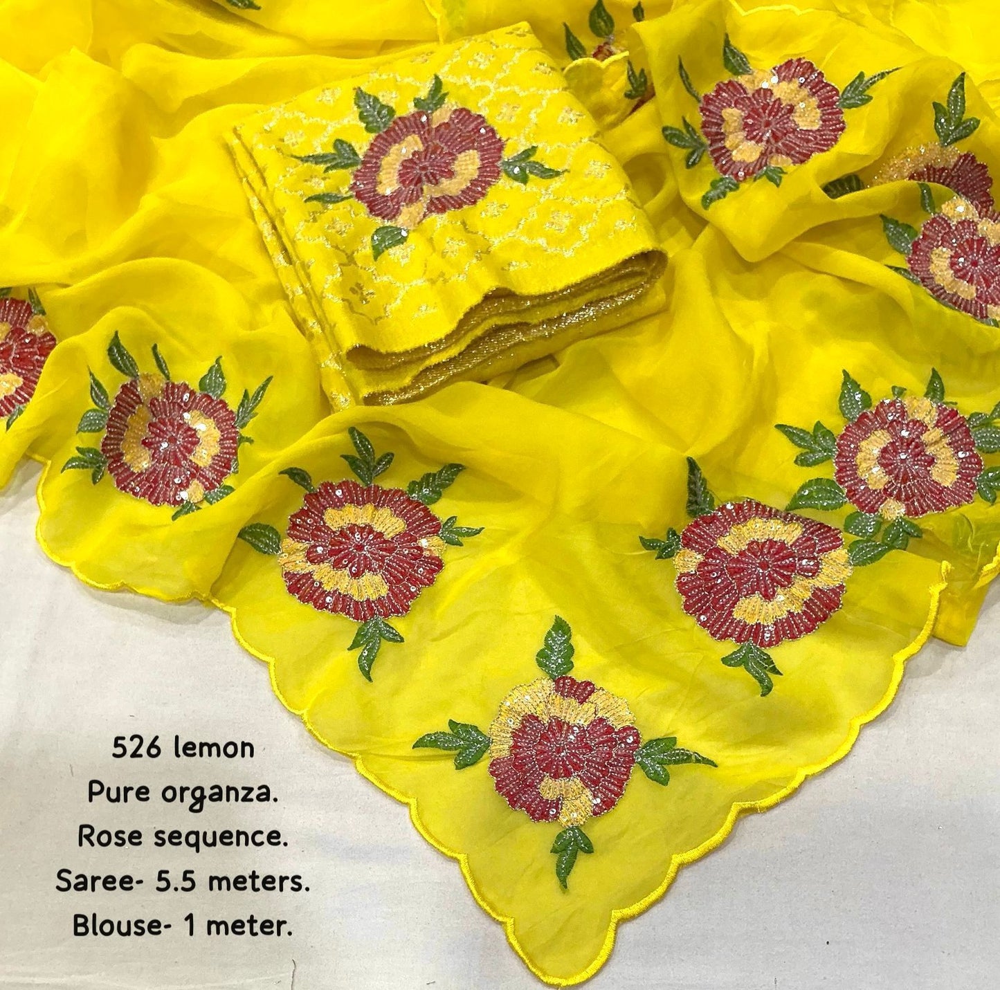 Soft pure organza saree