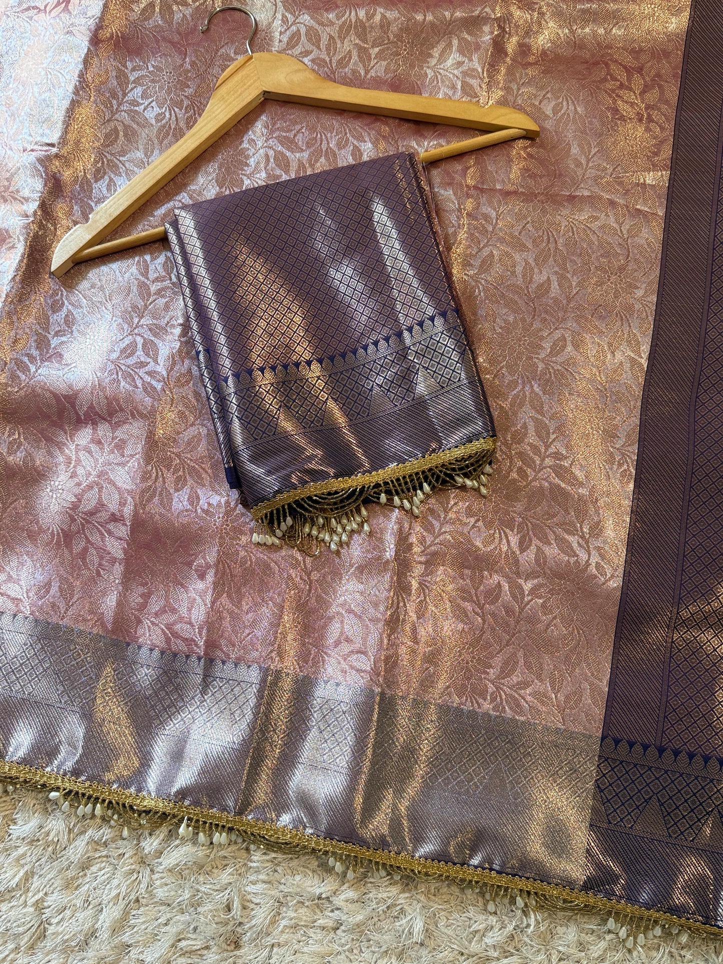 Kanjivaram Waskat Banarasi Tissue Silk Saree