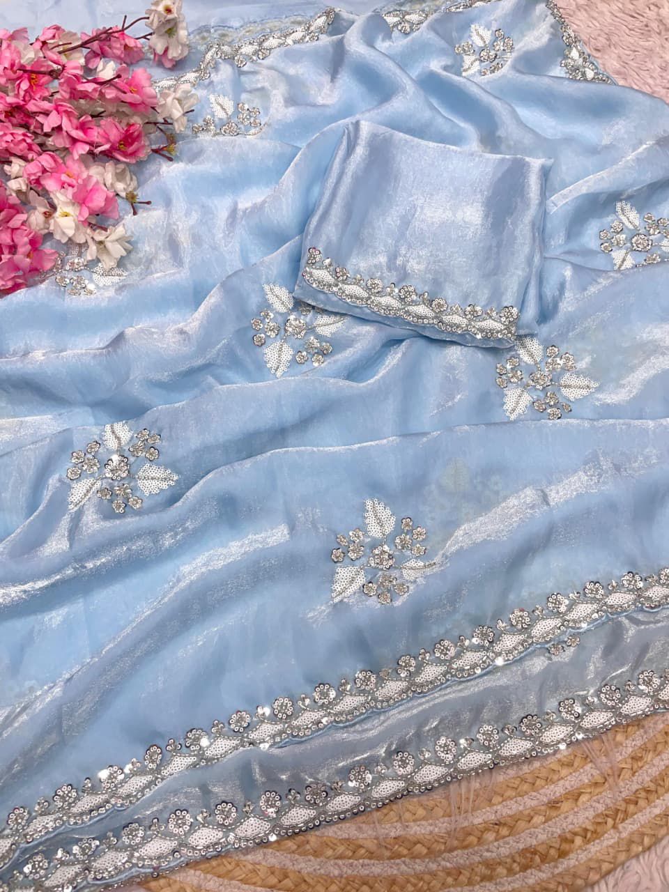 Fendi Satin Saree