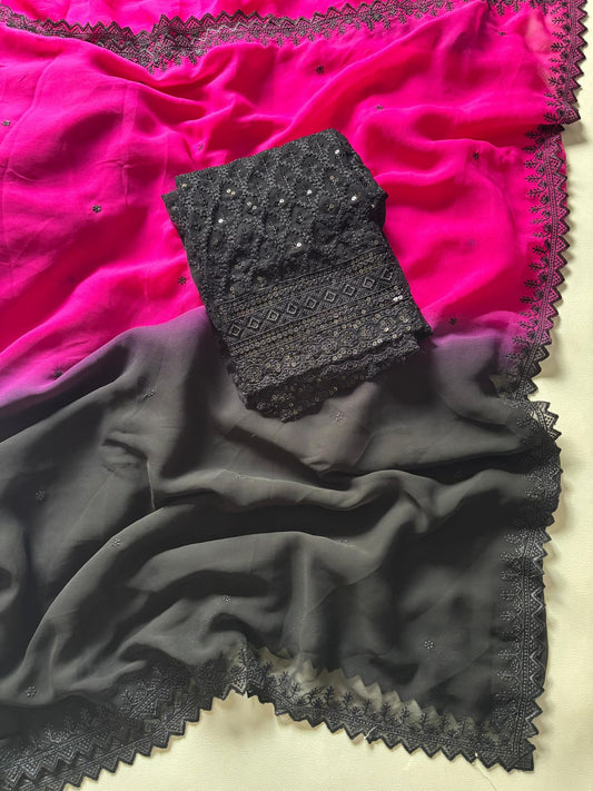 Soft Chiffon Silk Saree