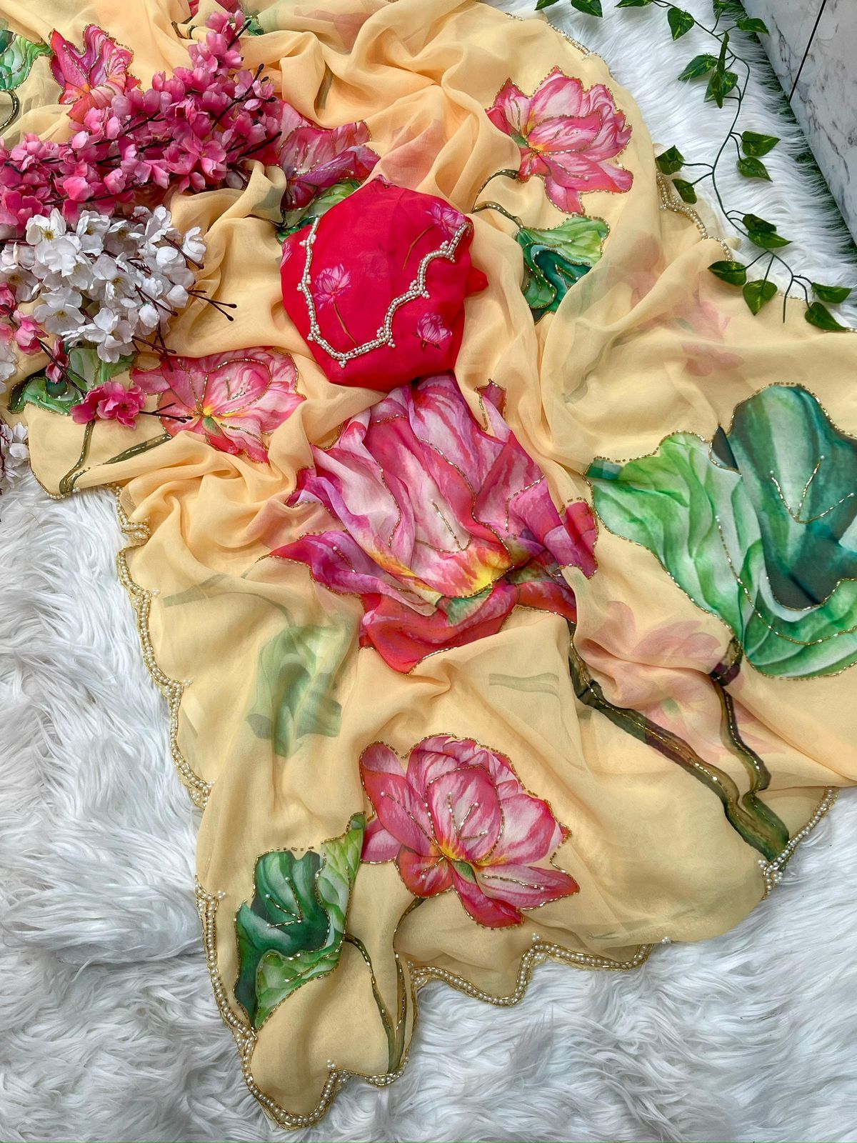 Georgette Fabric Saree