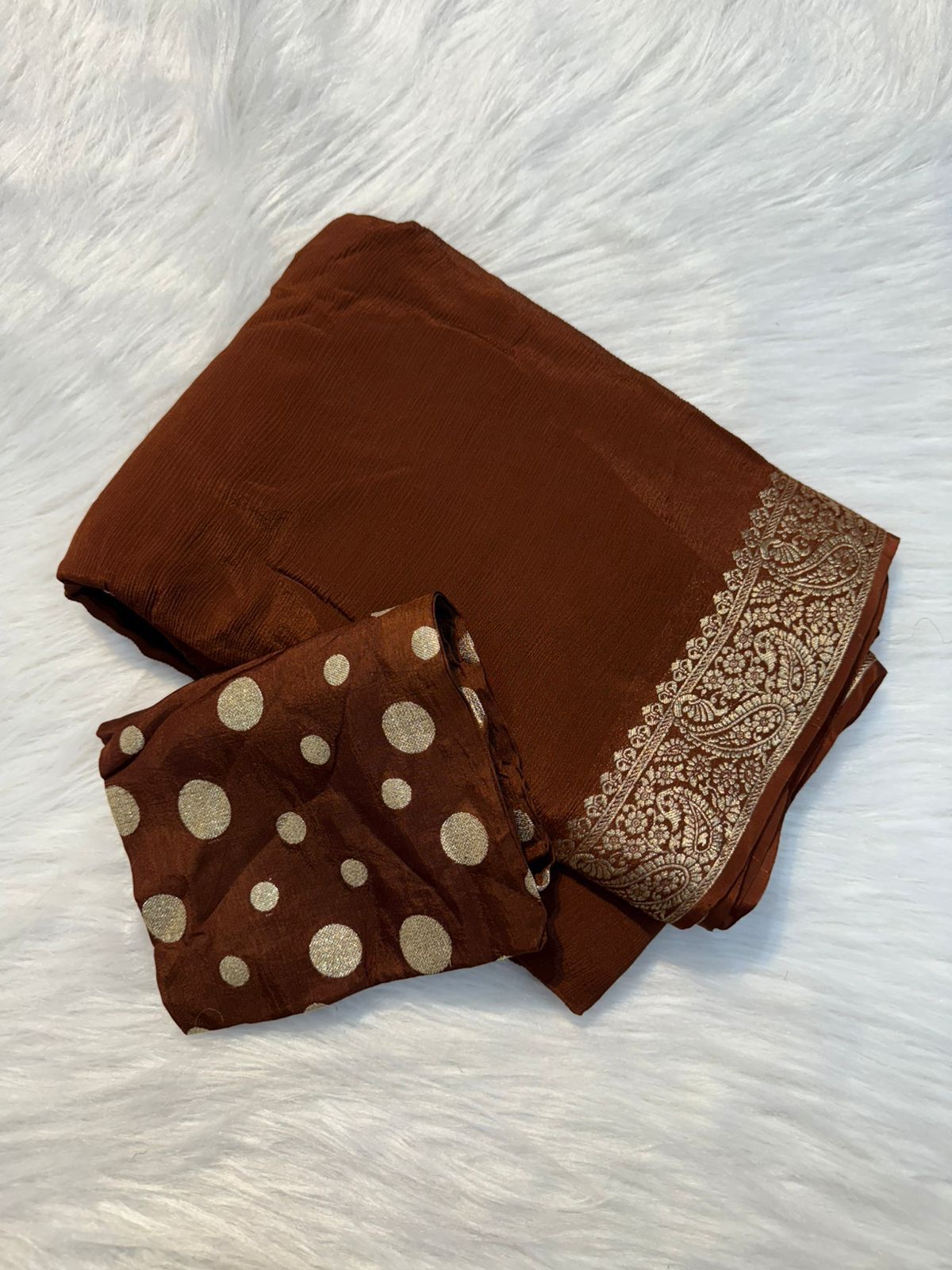 Pure Viscose Chinnon saree