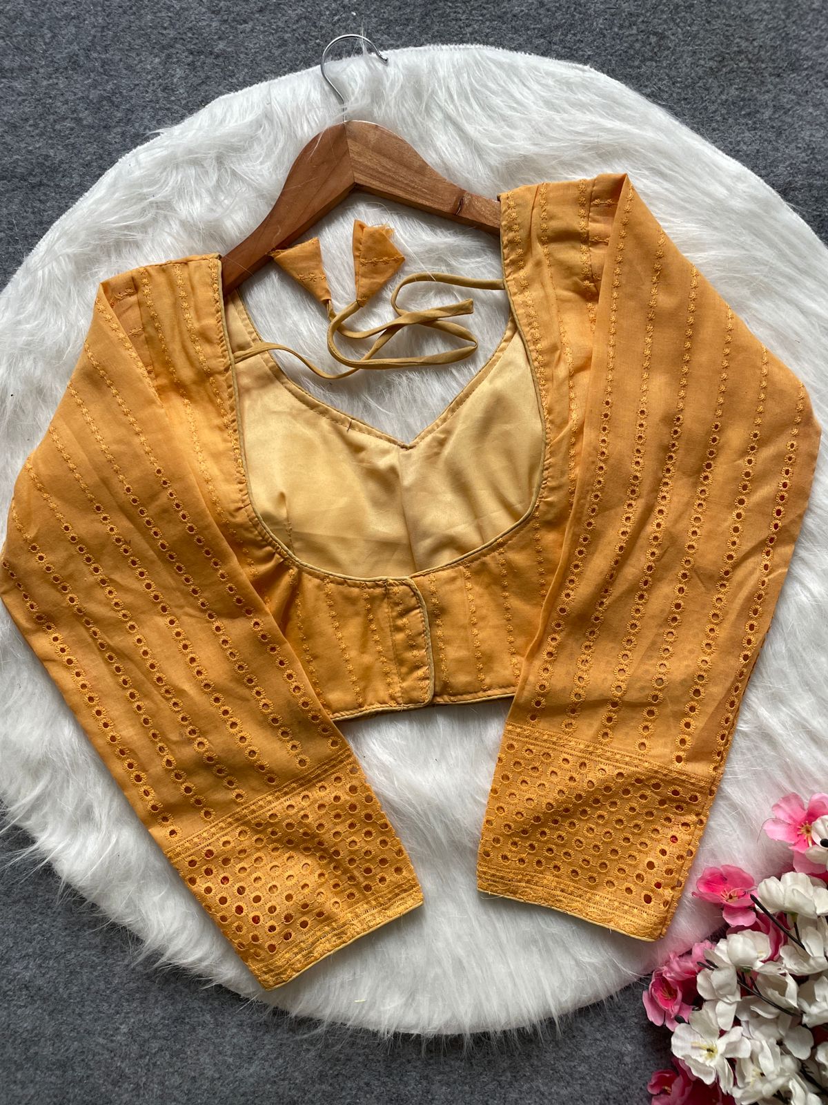 Sabyasachi full sleeve hakoba blouse