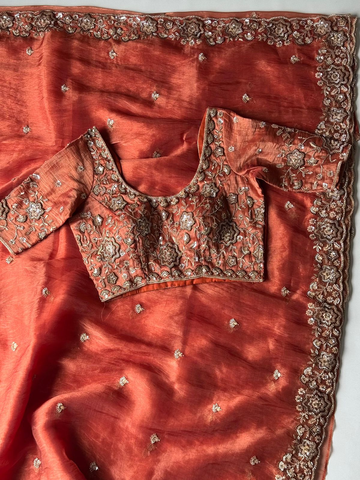 Soft Organza Crepe Silk Saree