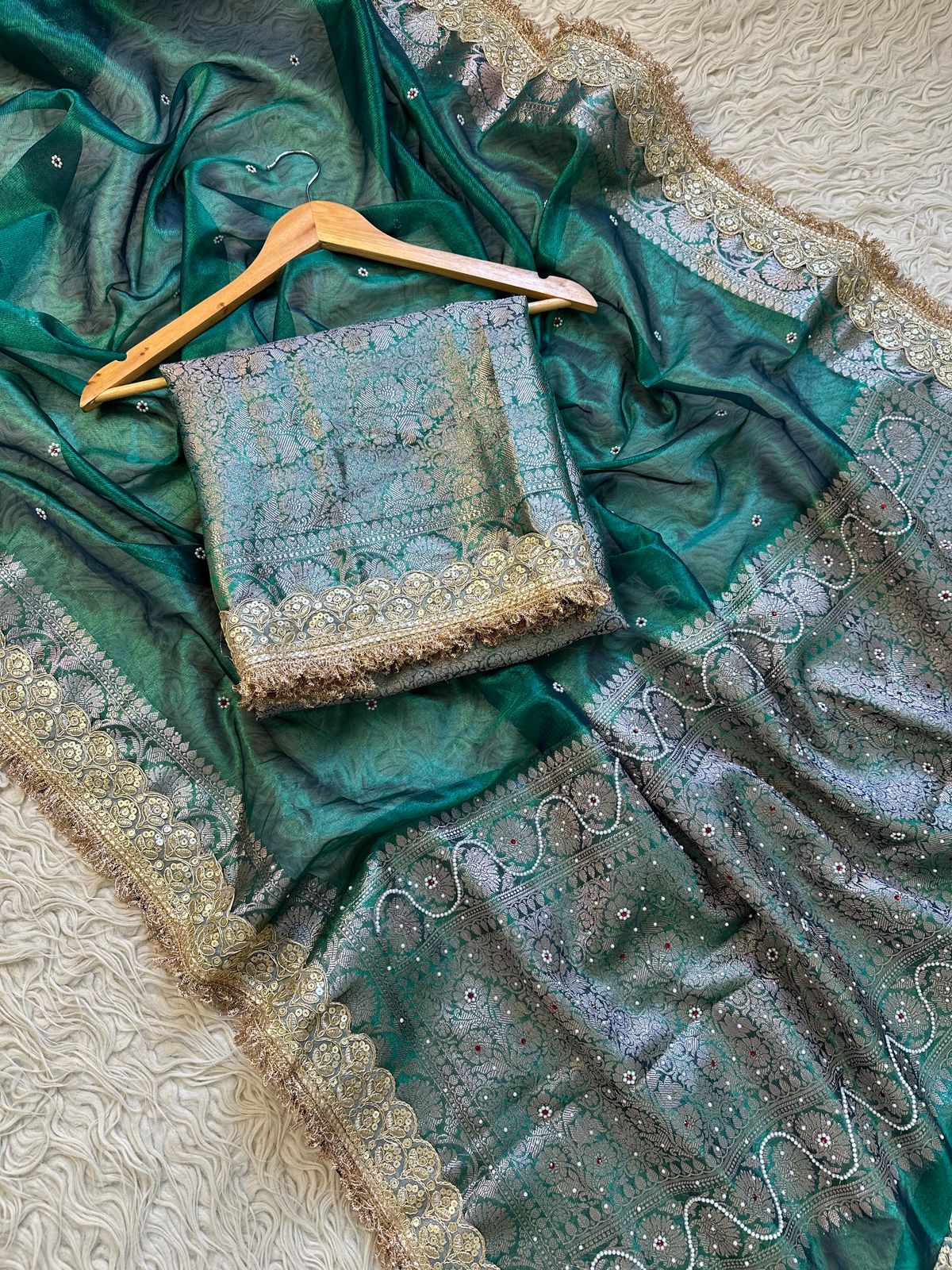 Banarasi Maharani Tissue Saree