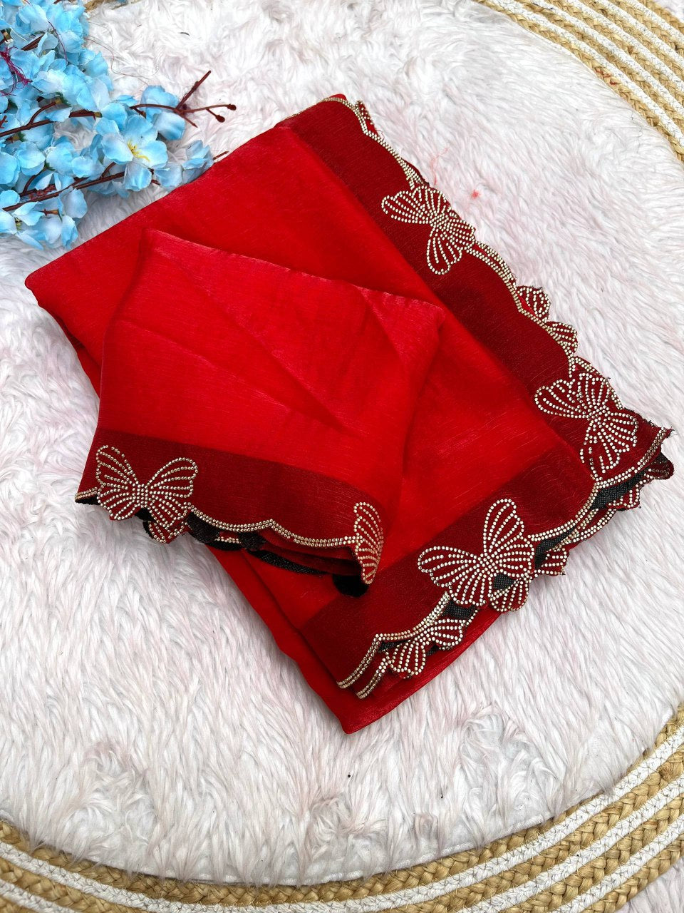 Fendi Chiffon Silk Saree