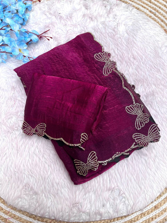 Fendi Chiffon Silk Saree