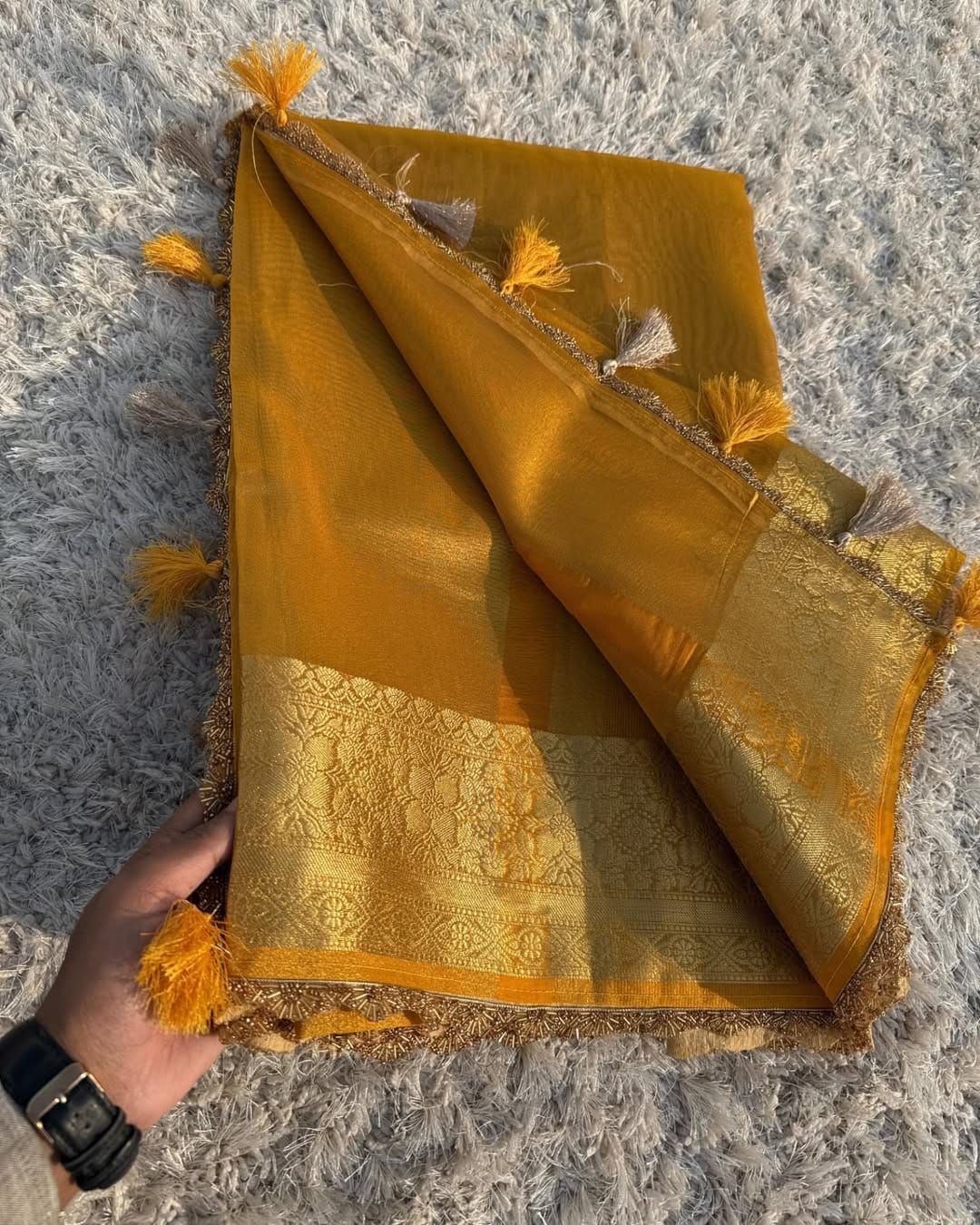 Banarasi Glass Tissue Silk Saree