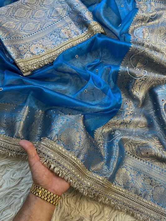 BANARASI SOFT MAHARANI GLASS TISSUE SILK SAREE