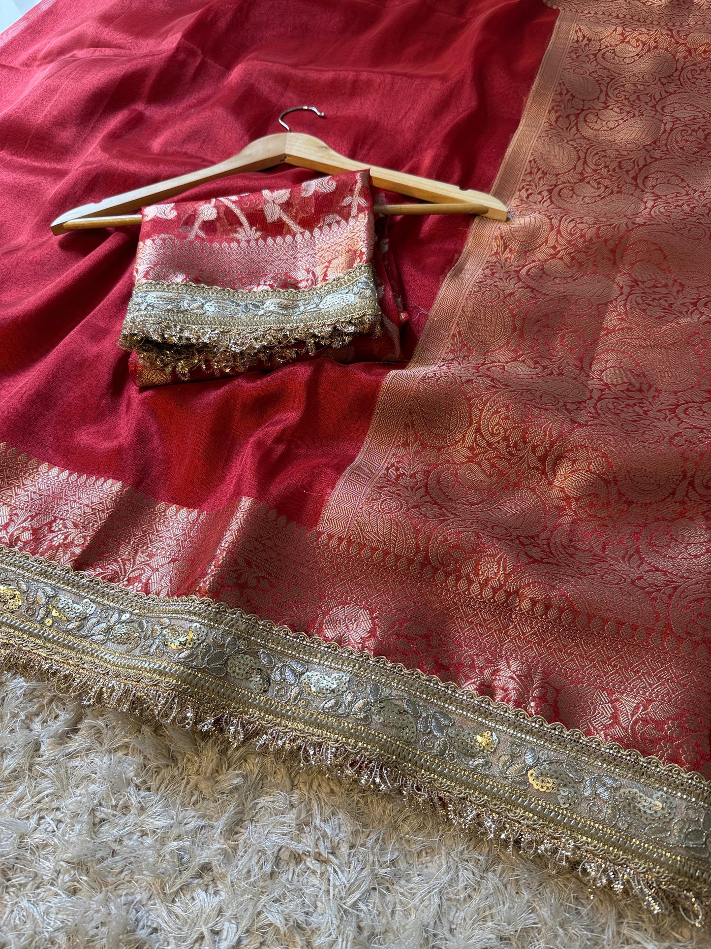 Silk Touch Zari Weave Saree