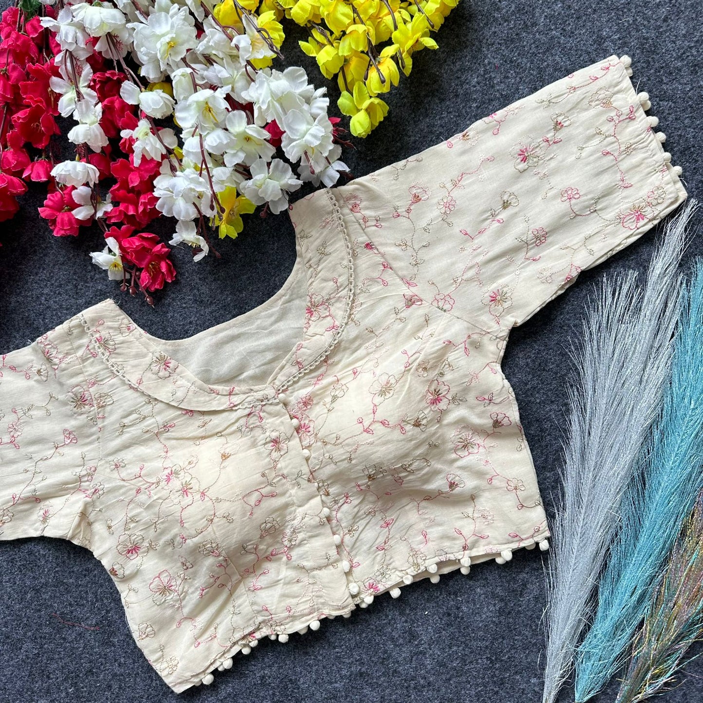 Pure Camric Cotton Diable Blouse