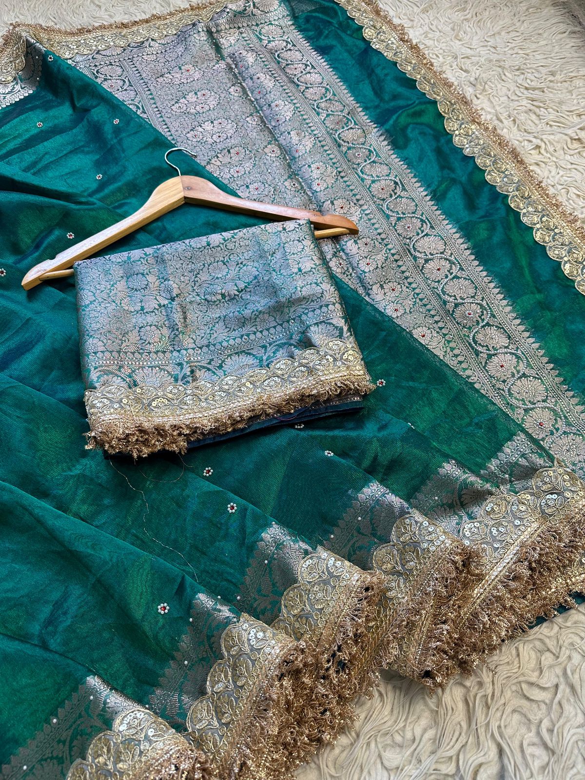Banarasi Maharani Tissue Saree