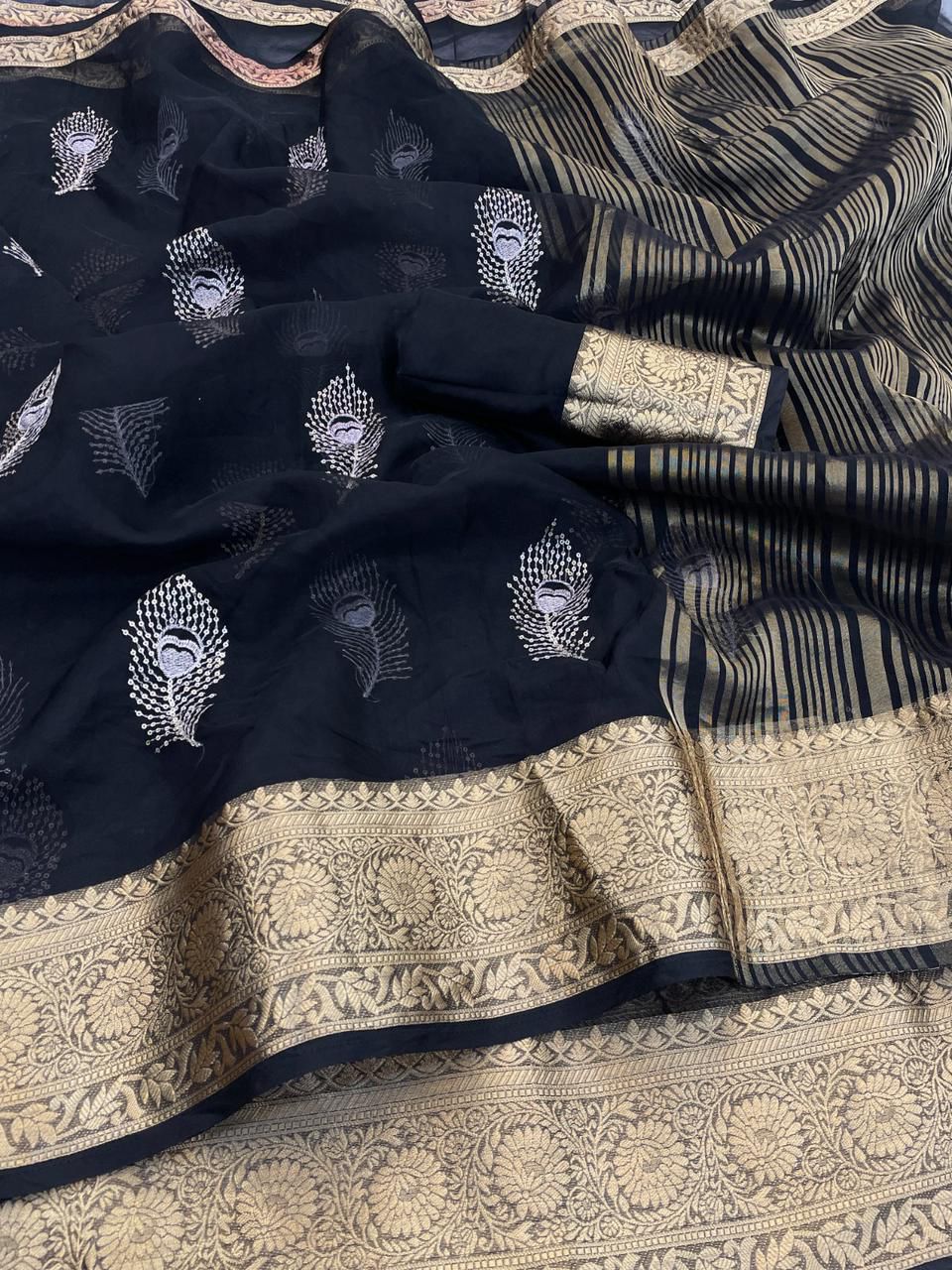 Kanchipuram Organza Saree