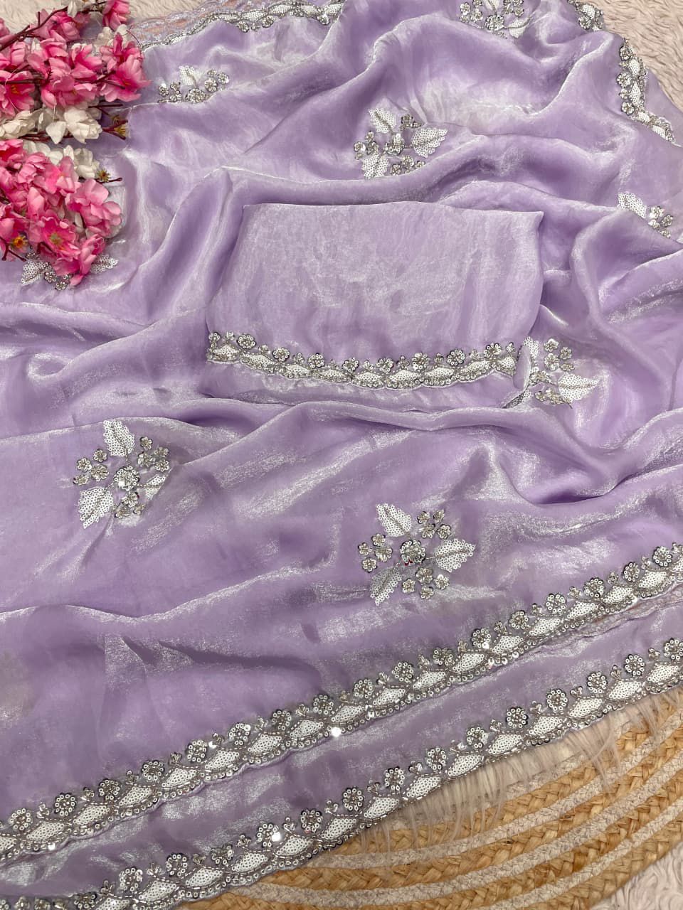Fendi Satin Saree