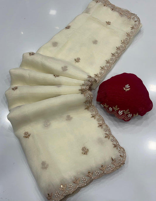 Pure Crunchy Saree