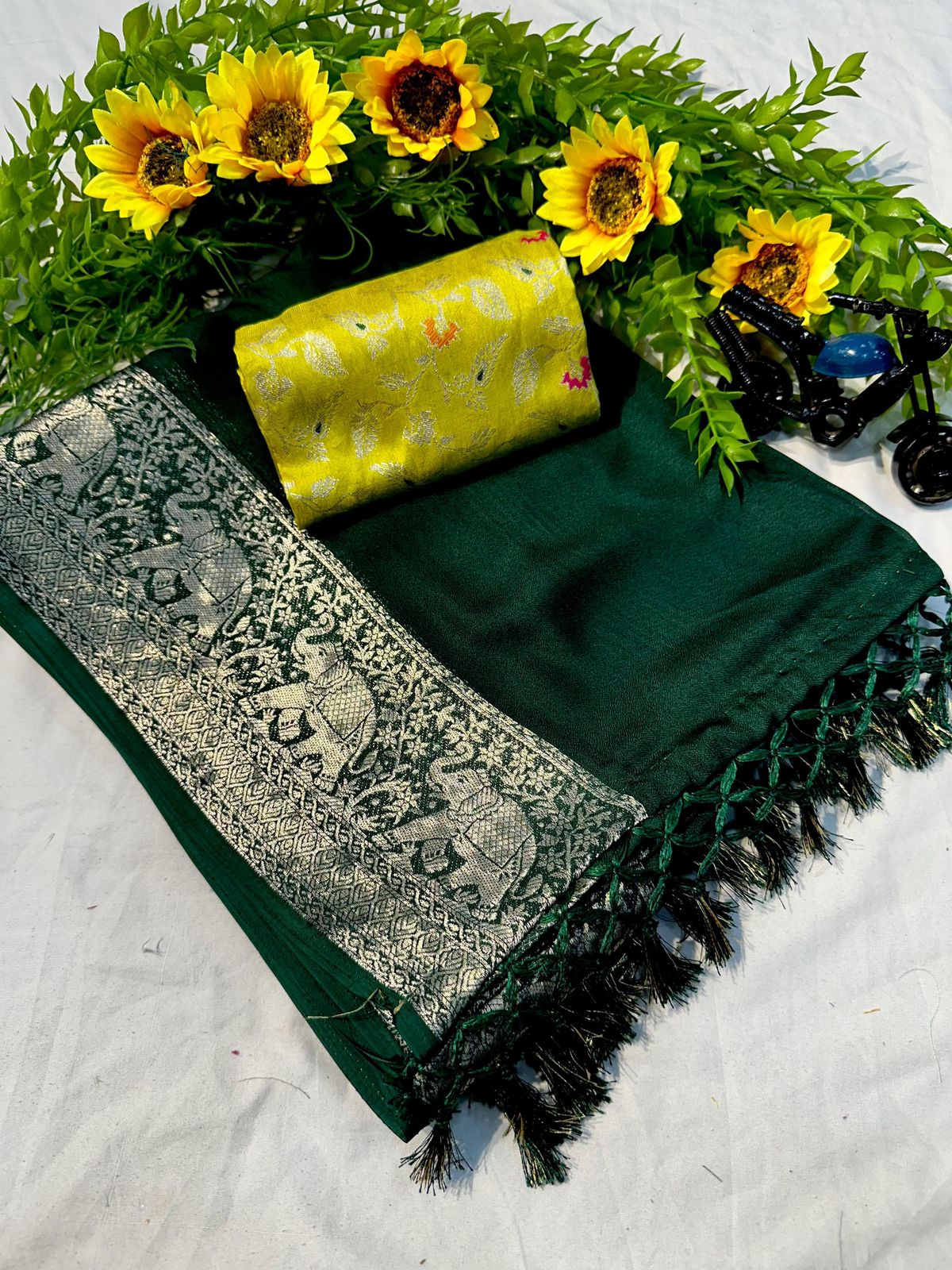 Heavy Marshmellow Booming Color Saree