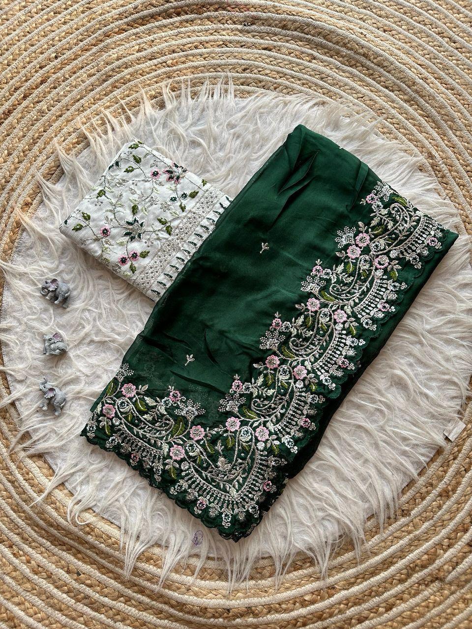 HEAVY SOFT CRUSH SILK SAREE