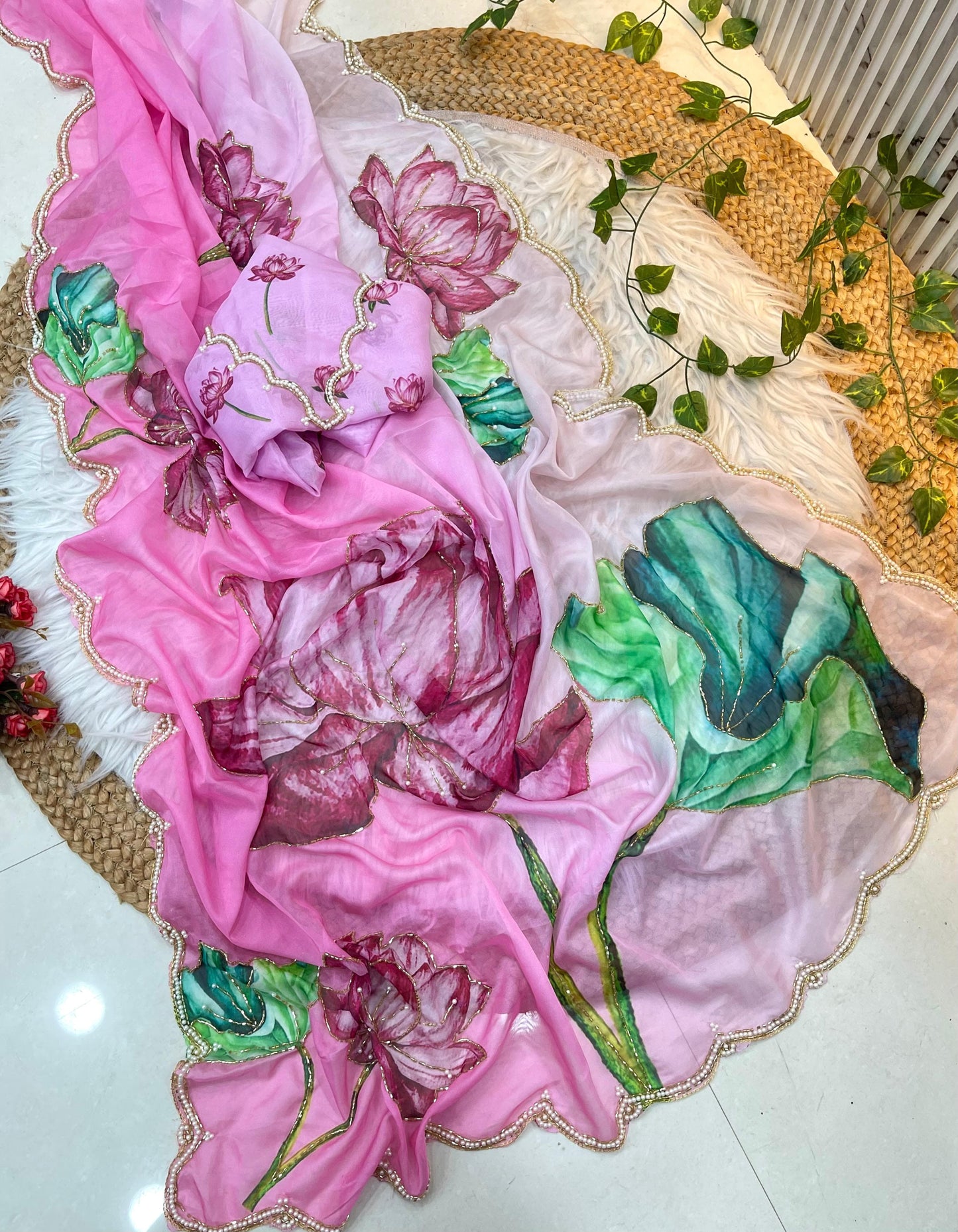 Pure Soft Teby Silk Saree