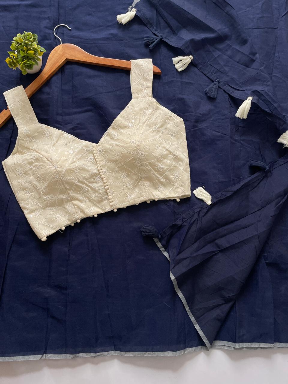 Premium Plain chanderi saree