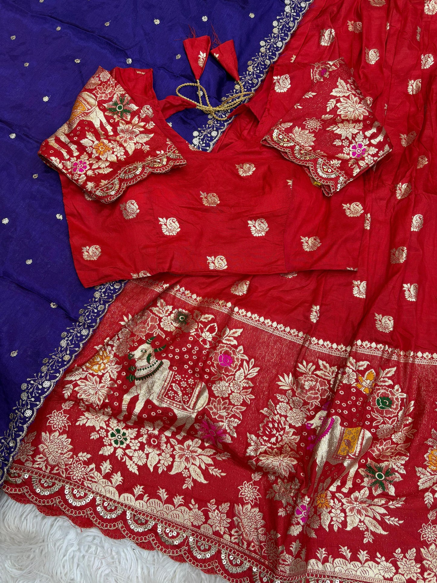 Half Saree with Soft dola