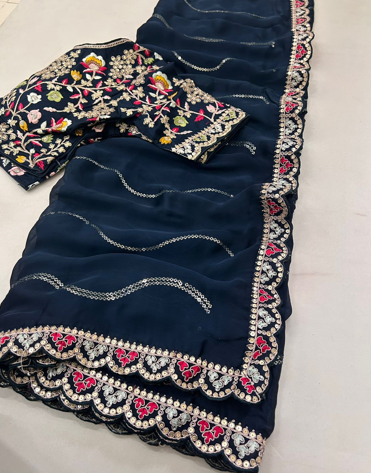 HEAVY GLOOMING RANGOLI SILK  SAREE