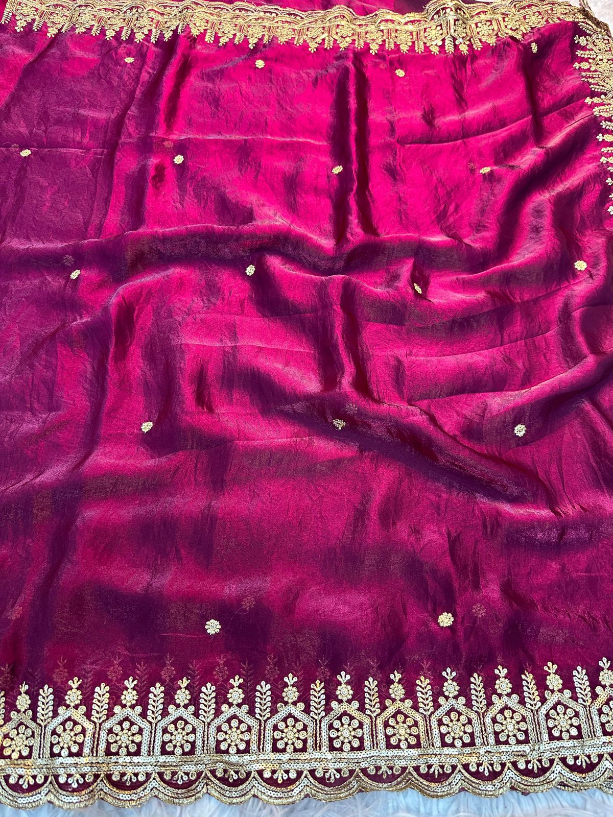 Soft Shiny Pixel Crushed Space Silk
